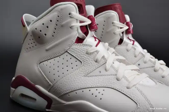Rep Maroon Jordan Air 384664-116 white 6 Retro 0325